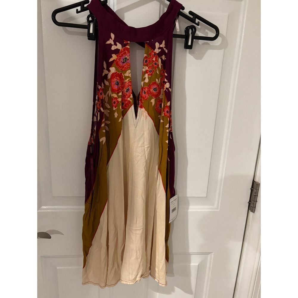 Free People Beat Of My Heart Tunic Top Boho Festival SZ Medium Flowy